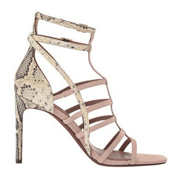 BCBGMAXAZRIA Ilsa snake print Heeled Sandal size 9 - Picture 6 of 7